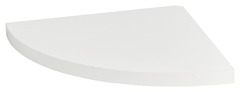Tablette d'angle blanche L. 25 x p. 25 cm - Ép. 18 mm - GoodHome - Brico Dépôt