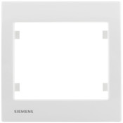 Plaque simple "Delta Iris" blanc - Siemens - Brico Dépôt