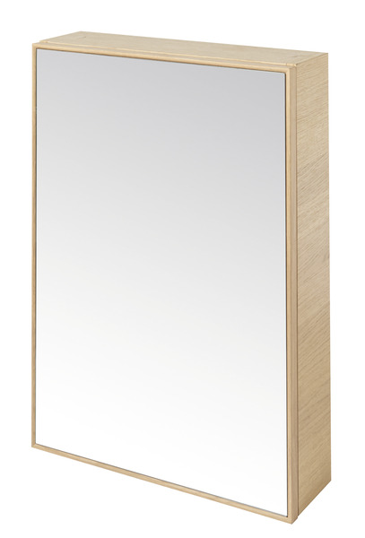 Armoire de salle de bains miroir "Avela" L.50 cm + étagère L.60 cm - Brico Dépôt