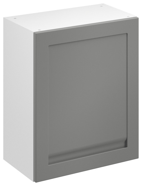 Meuble haut "Garcinia" gris ciment mat l.60 x h.72 x p.32 cm 1 porte - Brico Dépôt