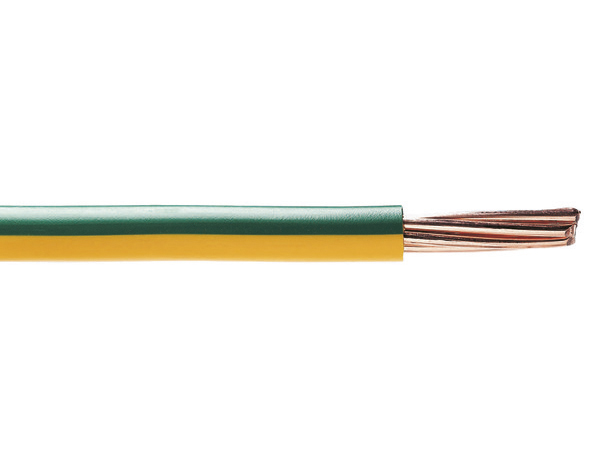 Fil électrique H07VR 10 mm² vert/jaune - Vendu au mètre - Nexans - Brico Dépôt