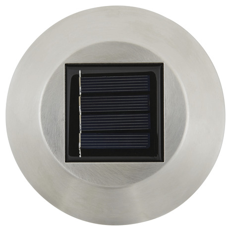 Balise solaire extérieure blanche RVB LED intégrée - Blooma - Brico Dépôt