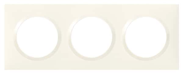 Plaque 3 postes carrée "Dooxie" blanc - Legrand - Brico Dépôt