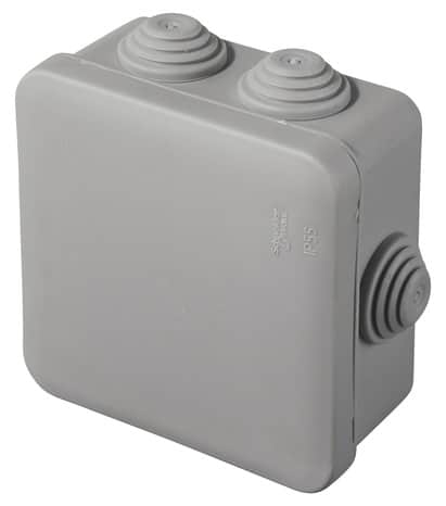 Boîte de dérivation carrée 80 x 80 mm - Schneider Electric - Brico Dépôt