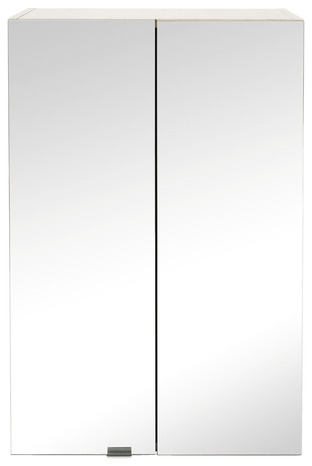 Armoire de salle de bains chêne/miroir Imandra L.60 cm - GoodHome - Brico Dépôt