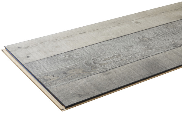 Sol stratifié à clipser aspect bois gris "Dunwich" - L. 128,6 x l. 28,2 cm x Ép. 8 mm - GoodHome - Brico Dépôt