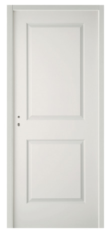 Bloc porte blanc 2 panneaux pleins "Camargue" 83 cm poussant gauche - Brico Dépôt