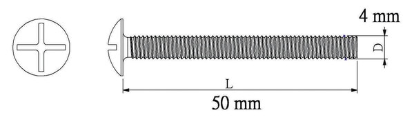 Boulon de charpente 4x50 vrac - Diall - Brico Dépôt