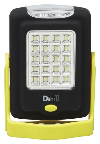 Torche carrée plastique LED  jaune - 115 Lm - Diall - Brico Dépôt