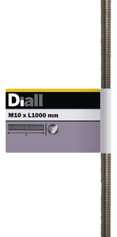 Tige filetée inox A2 1 m Ø 10 mm - Diall - Brico Dépôt