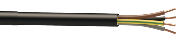 Câble électrique R2V 4G2,5 mm² noir - Vendu au mètre - Nexans - Brico Dépôt