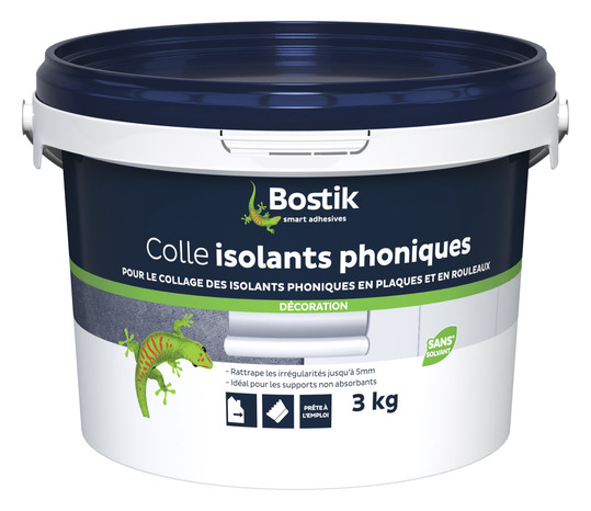 Colle isolants phonique 3 kg - Bostik - Brico Dépôt