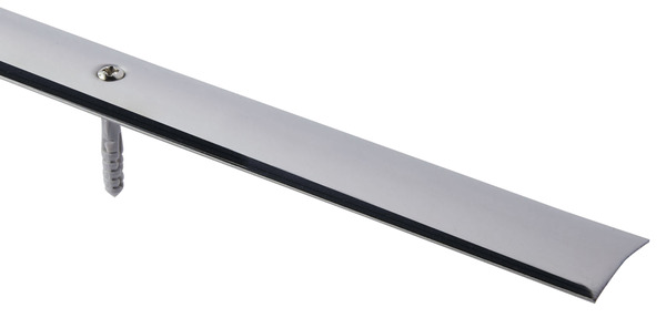 Barre de seuil en inox chromé - L. 93 x l. 3 cm - Brico Dépôt