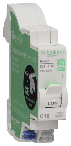 Disjoncteur "Rési9" 10A automatique (embrochable) - Schneider Electric - Brico Dépôt