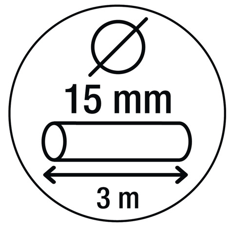 Câble antivol longueur 3 m Ø 15 mm - Smith & Locke - Brico Dépôt
