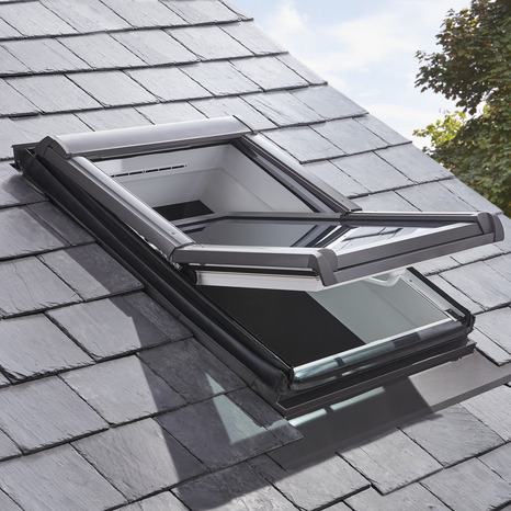 Raccord d'étanchéité RF0011 anthracite pour fenêtre de toit haut. 98 x larg. 78 cm - Site - Brico Dépôt