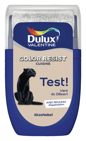 Testeur peinture cuisine Color resist acrylique mat vent du désert 30 ml - Dulux Valentine - Brico Dépôt