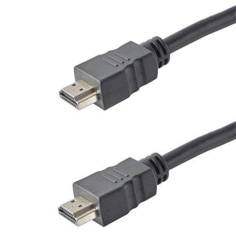 Câble HDMI mâle/mâle noir - L. 0,75 m - Brico Dépôt
