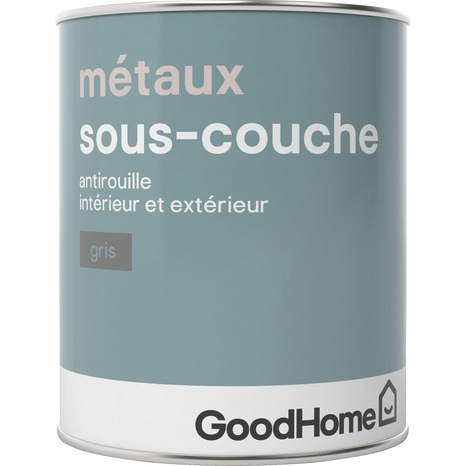Sous-couche grise pour métal 750 ml - GoodHome - Brico Dépôt