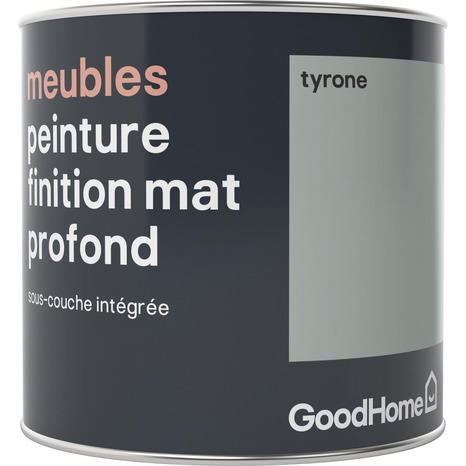 Peinture de rénovation meubles acrylique mat profond vert Tyrone 0,5 L - GoodHome - Brico Dépôt