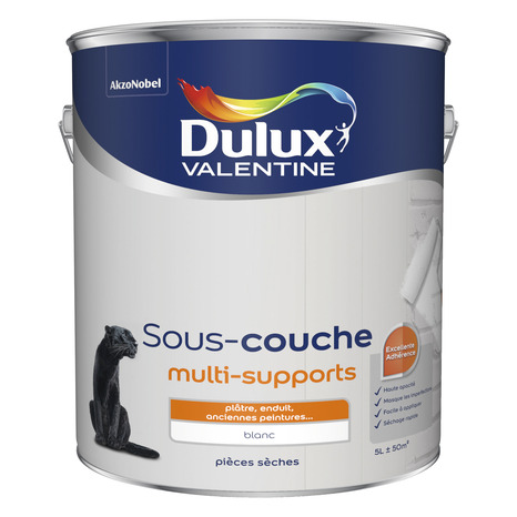 Sous-couche blanche multi-support 5 L - Dulux Valentine - Brico Dépôt