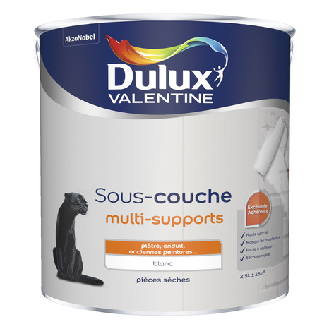 Sous-couche blanche multi-support 2,5 L - Dulux Valentine - Brico Dépôt