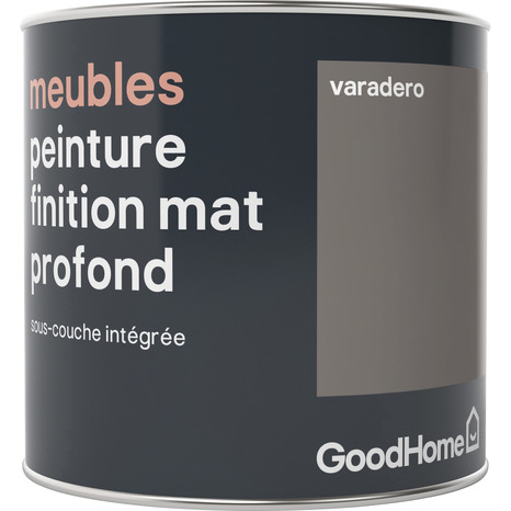 Peinture de rénovation meubles acrylique mat profond marron Varadero 0,5 L - GoodHome - Brico Dépôt