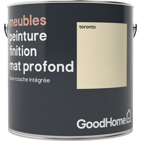 Peinture de rénovation meubles acrylique mat profond blanc cassé Toronto 2 L - GoodHome - Brico Dépôt