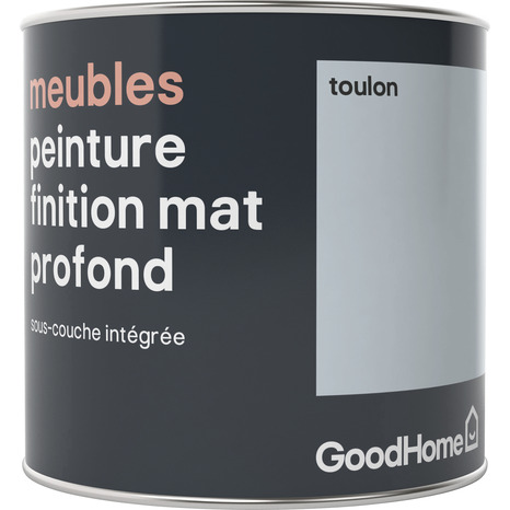 Peinture de rénovation meubles acrylique mat profond bleu Toulon 0,5 L - GoodHome - Brico Dépôt