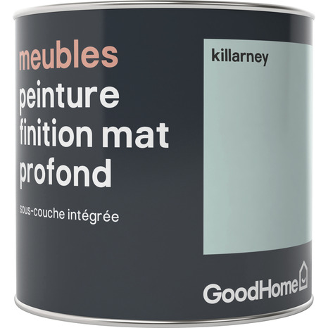 Peinture de rénovation meubles acrylique mat profond vert Killarney 0,5 L - GoodHome - Brico Dépôt