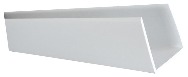 Profilé de finition PVC en U - L. 1,80 m x 30 mm x 30 mm - Brico Dépôt