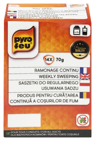 Ramonage continu - 980 gr : 14x70 gr - Pyrofeu - Brico Dépôt