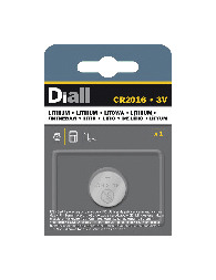 Pile bouton lithium CR2016 3V pour une haute performance - Diall - Brico Dépôt
