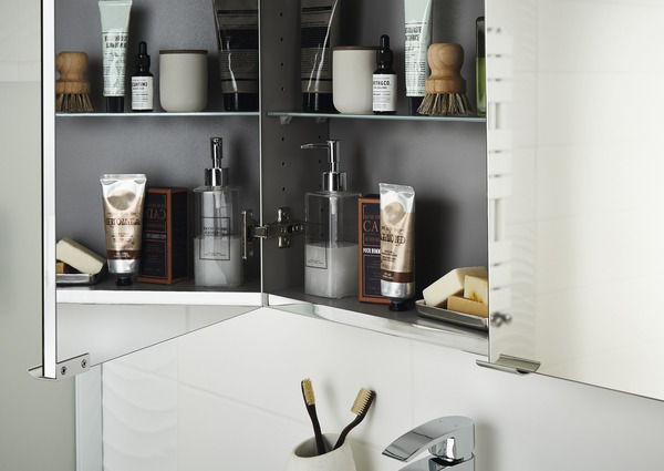 Armoire de salle de bains miroir "Imandra" L.80 x H.90 x P.15 cm - GoodHome - Brico Dépôt