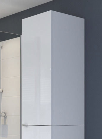 Armoire de salle de bains blanc Imandra L.40 x H.90 x P.36 cm - GoodHome - Brico Dépôt