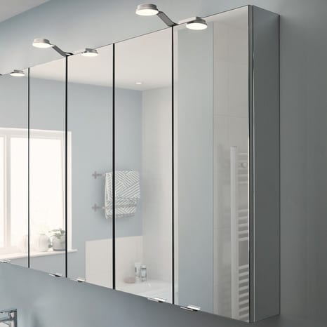 Armoire de salle de bains miroir "Imandra" L.60 x H.90 x P.15 cm - GoodHome - Brico Dépôt