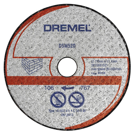 2 disques découpe matériaux - Dremel - Brico Dépôt