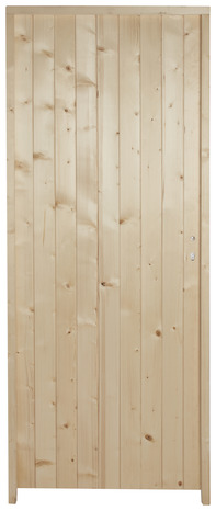 Porte de service en bois poussant gauche 200 x 80 cm - Brico Dépôt