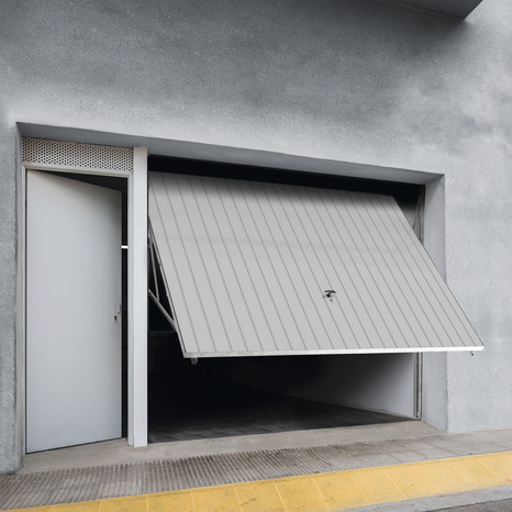 Porte de garage basculante manuelle H. 200 cm l. 240 cm blanche - GoodHome - Brico Dépôt