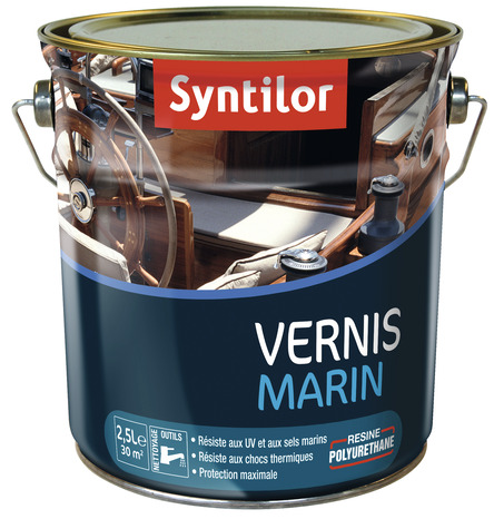 Vernis marin satin ambre 2,5 l extérieur – intérieur - Syntilor - Brico Dépôt