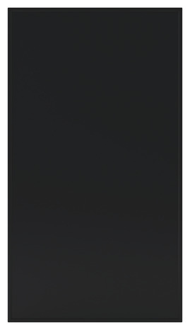 Façade 1 porte 40cm "PASILLA/HELINE" noir mat - L. 39.7 x H. 71.5cm - GoodHome - Brico Dépôt