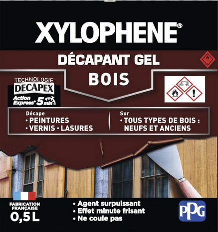 Xylophène décapant gel bois 0,5L - Xylophene - Brico Dépôt