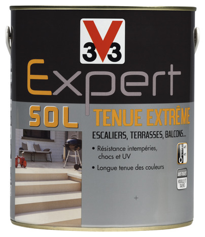 Peinture pour sol tenue extrême Carbone 2,5 L - V33 - Brico Dépôt