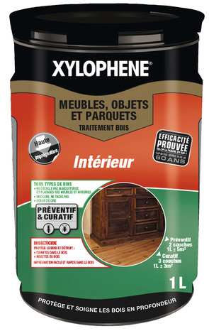 Traitement meubles objets et parquets "XYLOPHENE" 1L - Xylophene - Brico Dépôt