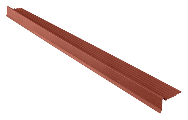 Rive à ondulation en polyester de colori rouge, L. 1,20 m - Bacacier - Brico Dépôt