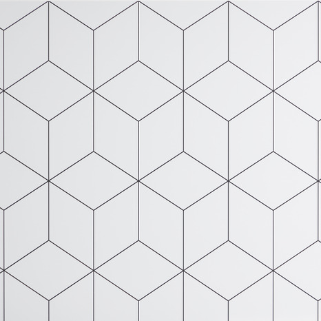 Crédence réversible géométrique / blanc - l.180 x H.60 cm, Ep 3 mm - GoodHome - Brico Dépôt