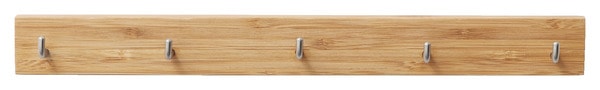 Barre magnétique avec 5 crochets en acier "Pecel" L. 33 cm - GoodHome - Brico Dépôt