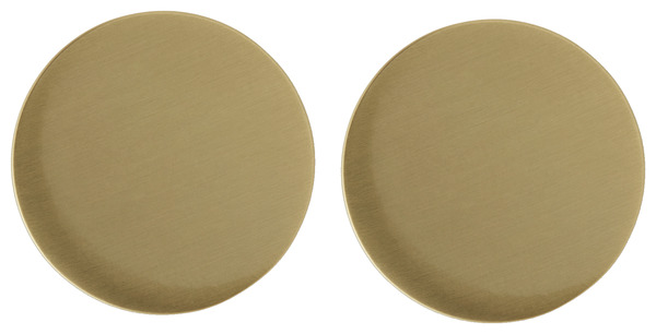 Lot de 2 poignées boutons effet laiton or brossé "Gomasio" L 2,6 cm - GoodHome - Brico Dépôt