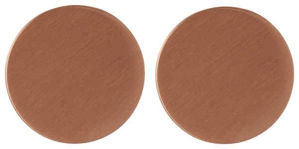 Lot de 2 poignées boutons effet cuivre "Gomasio" L 2,6 cm - GoodHome - Brico Dépôt