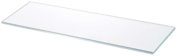 Tablette en verre rectangulaire L. 27,5 x P. 11 cm - GoodHome - Brico Dépôt